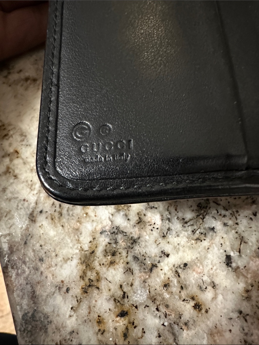 Gucci Black Embossed GG Leather Wallet. PREOWNED. - Picture 11 of 15